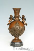 Bronze Vase Sculpture