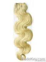 Blond color body wave higher quality brazilian hair weaving