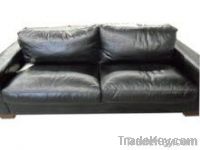 Black Leather LoveSeat