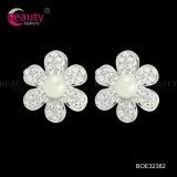 Flower Clip Earrings Wedding Jewelry Women Earrings for Lady