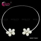 Flower Pearl Choker Necklace Jewelry for Elegant Women