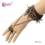 Punk Style Leather Bracelet with Cool Rivet for Women