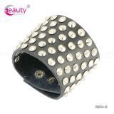 Punk Design Mental Rivet Leather Bracelet Jewelry Item ID #BB54