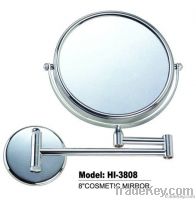 wall mounted brass chrome double side makeup mirror