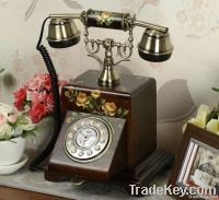 hot selling wooden antique desk phone