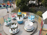 outdoor amusemnt rides coffee cup carousel for kiddie fun