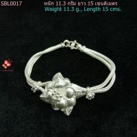 Sukhothai Silver 99.9%, Handmade Flower Bracelet SBL0017