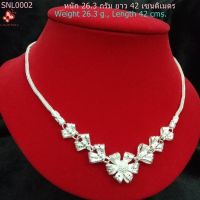 Sukhothai Silver 99.9%, Handmade Flower Necklace SNL0002