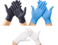 CE, ISO Certified Disposable Powder Free Latex Nitrile Medical Gloves - Free Samples