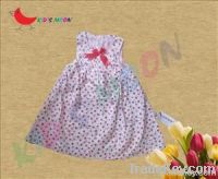 fabric flower girl dress