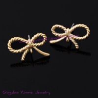 knot earring findings jewelry component YM5592