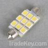 LED Car Light/44mm 9SMD 5050 LED FESTOON DOME LIGHTS PLATE BULBS LAMPS