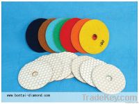 dry  polishing concrete pads