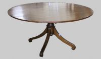 T01 Roll Foot Pedestal Dining Table - 