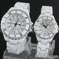 Luxury White Stainless Steel JP Quartz Lover's Couple Watch