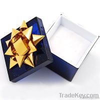 Blue gliter paper jewelry ring box