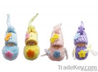 Easter dolls made of yarn, 8cm, 4pcs/set