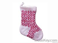 knitting Christmas stocking, 18--20cm