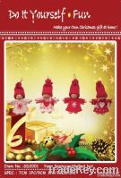 DIY CHRISTMAS DOLLS, 8CM, 4PCS/SET PACKED IN POLYBAG