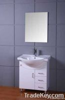 gloss white pvc/mdf bathroom cabinet
