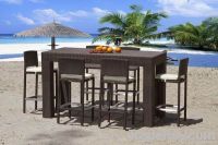 hotsale rattan bar table chair set