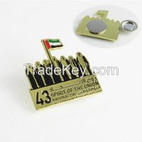 Custom UAE Magnetic Metal Badge
