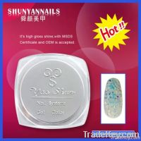 hot sale colorful nail art glitter gel