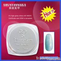 Nail beauty glitter gel