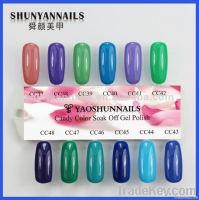 2012 hot sale candy gel polish