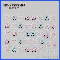 Nail colorful 3D sticker