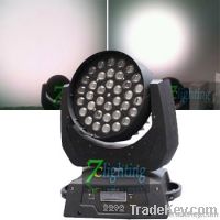 36 x 10W LED Moving Head Zoom with RGB wall wash effect