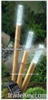 solar bamboo light for garden