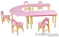 wooden U shape table