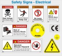 Safety signs for Electricals