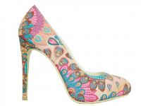 New Women Colorful Feature Pattern High Heel Sexy Pumps
