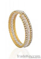 Reve White Bangles