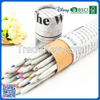 Newest eco series newspaper 7 inch color pencil sets