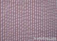 CVC Yarn Dyed Seersucker shirt fabric