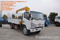 ISUZU QL1100 4T telescopic boom truck with crane