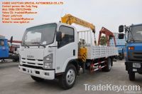 ISUZU QL1100 4T telescopic boom truck with crane