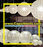 Capiz Shell Globe Chandelier