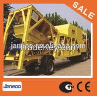 75m3/h Trail Type Mobile Concrete Batching Plant