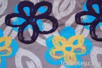 nice design printing flock on flock fabric sofa