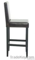 Leather And Wood Bar Stool