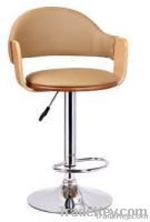 Leather And Bentwood Bar Stool