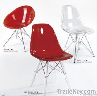 Modern Plastic Chair with Cushion