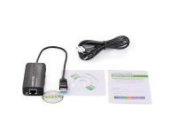 GREEN 20265 3 Ports USB 3.0 Hub with USB 3.0 Gigabit 10/100/1000Mbps Ethernet Network 