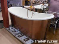 freestanding cast iron bathtub with steel skirt NH-1022-1