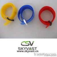 Printed velcro cable ties