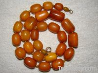 Old amber, Coral, Ivory necklaces and beads